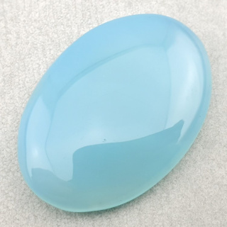 Blue onyx cabochon 4.0x2.8 cm no. 36