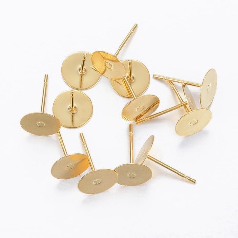 Sztyfty stal chirurgiczna 8 mm 4 szt pozłacane Sztyfty stal chirurgiczna 8 mm 4 szt pozłacane