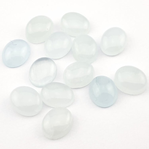 Aquamarine cabochon 10x8 mm 1 pc Aquamarine cabochon 10x8 mm 1 pc