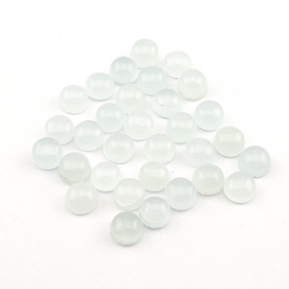 Aquamarine cabochon fi 5 mm 1 pc
