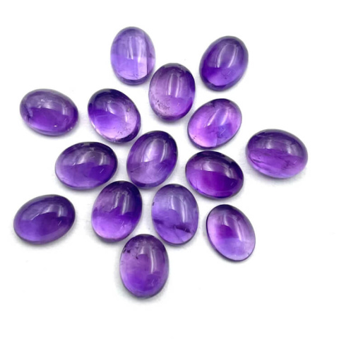 Amethyst cabochon 9x7 mm 1 pc Amethyst cabochon 9x7 mm 1 pc