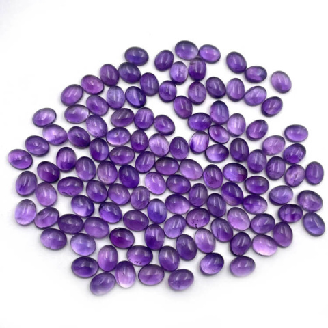 Amethyst cabochon 9x7 mm 1 pc Amethyst cabochon 9x7 mm 1 pc