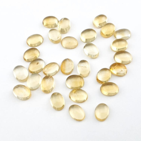 Citrine cabochon 8x6 mm 1 pc Citrine cabochon 8x6 mm 1 pc