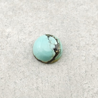 Tibetan turquoise cabochon fi 7 mm no. 102