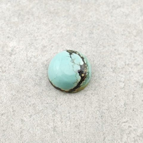 Tibetan turquoise cabochon fi 7 mm no 102 Tibetan turquoise cabochon fi 7 mm no 102