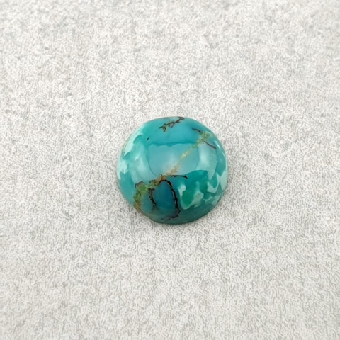 Tibetan turquoise cabochon fi 7 mm no 126 Tibetan turquoise cabochon fi 7 mm no 126