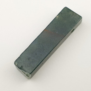 Moss agate icicle 41x10 mm no 44