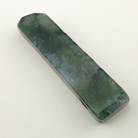 Moss agate icicle 42x11 mm no 42 Moss agate icicle 42x11 mm no 42