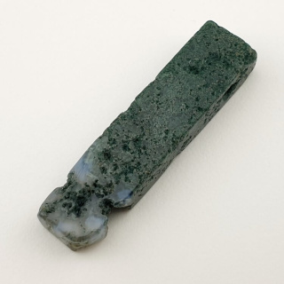 Moss agate icicle 44x11 mm no 74