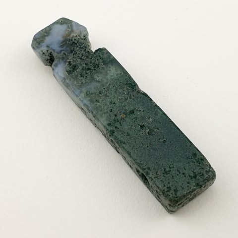 Moss agate icicle 44x11 mm no 74 Moss agate icicle 44x11 mm no 74
