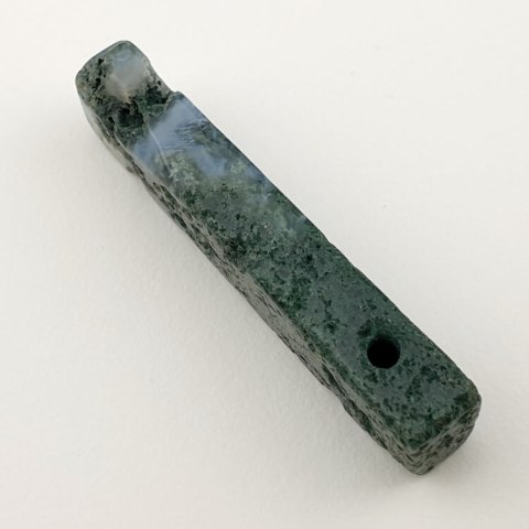Moss agate icicle 44x11 mm no 74 Moss agate icicle 44x11 mm no 74