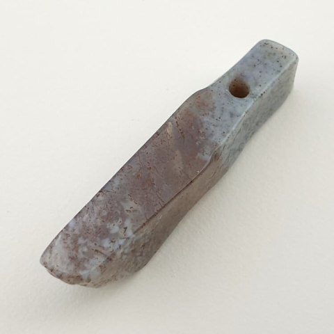 Moss agate icicle 39x11 mm no 92