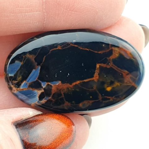 Pietersite cabochon 36x22 mm no. 8 Pietersite cabochon 36x22 mm no. 8
