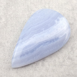 Agat blue lace kaboszon 33x21 mm nr 15