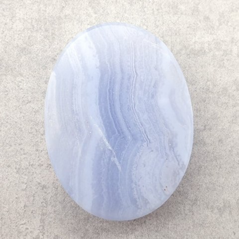 Blue lace agate cabochon 33x24 mm no 64 Blue lace agate cabochon 33x24 mm no 64