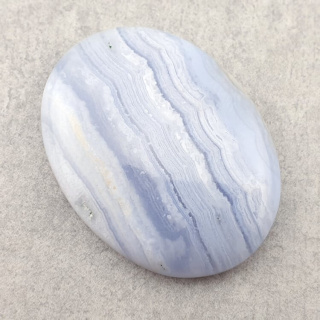 Blue lace agate cabochon 33x25 mm no 66