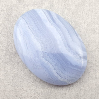 Blue lace agate cabochon 34x24 mm no 65