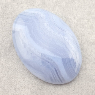 Blue lace agate cabochon 36x25 mm no 6
