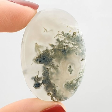 Agate mossy antique 38x26 mm no. 13 Agate mossy antique 38x26 mm no. 13