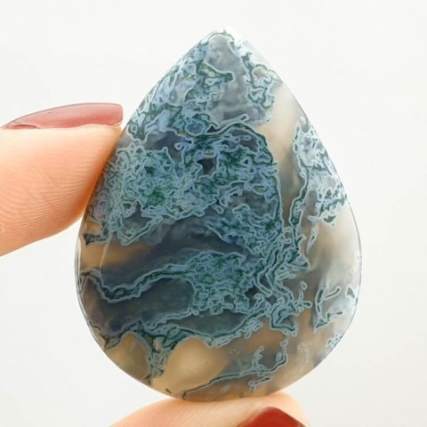 Agate mossy antique 39x30 mm no 30 Agate mossy antique 39x30 mm no 30