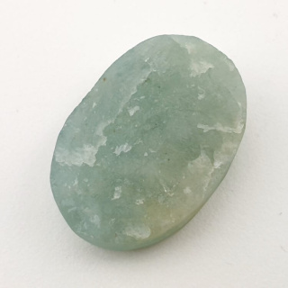 Aquamarine raw cabochon 27x20 mm no 35