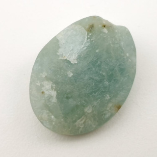 Aquamarine raw cabochon 27x21 mm no 36