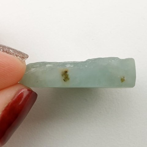 Aquamarine raw cabochon 27x21 mm no 36 Aquamarine raw cabochon 27x21 mm no 36