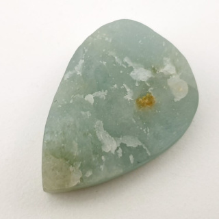 Aquamarine raw cabochon 29x21 mm no. 37