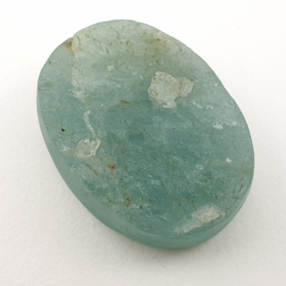 Aquamarine raw cabochon 29x22 mm no. 25