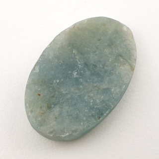 Aquamarine raw cabochon 31x19 mm no 34