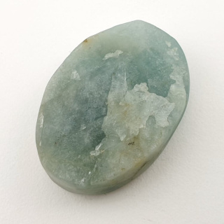 Aquamarine raw cabochon 31x21 mm no 26