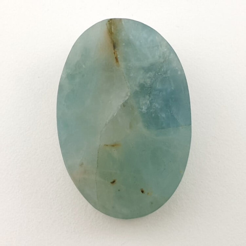 Aquamarine raw cabochon 36x24 mm no. 8 Aquamarine raw cabochon 36x24 mm no. 8