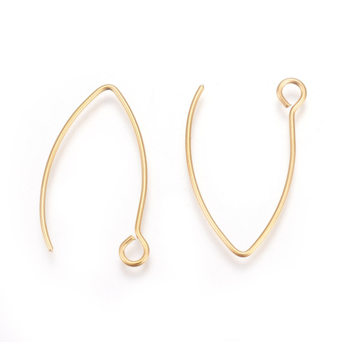 Pisces hooks stainless steel 26x16 mm 2 pcs gold colour Pisces hooks stainless steel 26x16 mm 2 pcs gold colour
