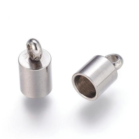 Końcówki do wklejania stal szlachetna 4 mm 2 szt Końcówki do wklejania stal szlachetna 4 mm 2 szt