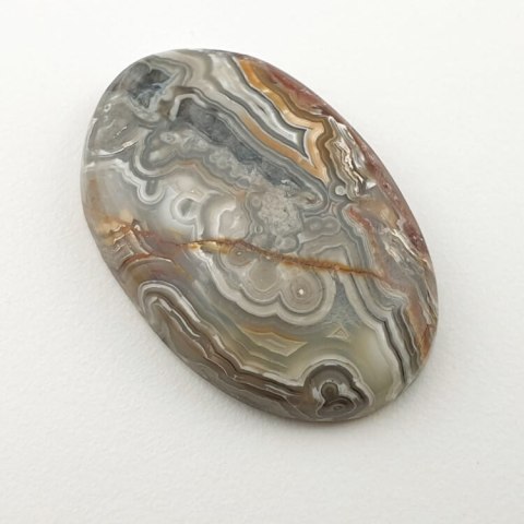 Lace agate cabochon 31x21 mm no. 189 Lace agate cabochon 31x21 mm no. 189