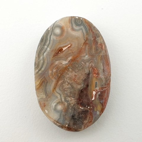 Lace agate cabochon 31x21 mm no. 189 Lace agate cabochon 31x21 mm no. 189