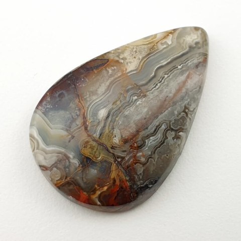 Agat koronkowy kaboszon 34x23 mm nr 192 Agat koronkowy kaboszon 34x23 mm nr 192