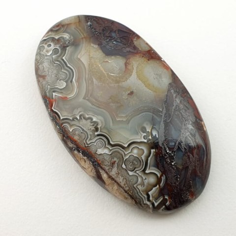 Agat koronkowy kaboszon 38x23 mm nr 178 Agat koronkowy kaboszon 38x23 mm nr 178