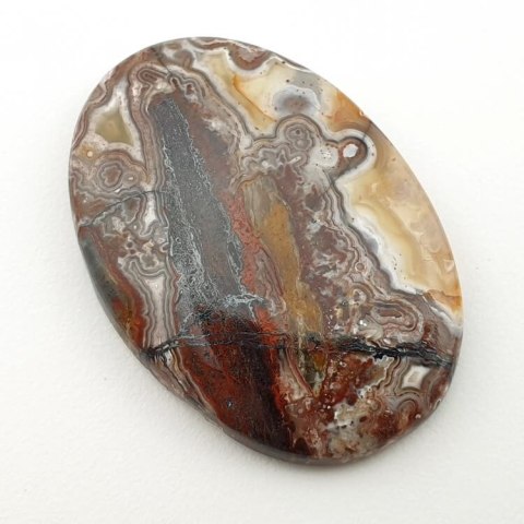 Lace agate cabochon 39x28 mm no. 176 Lace agate cabochon 39x28 mm no. 176