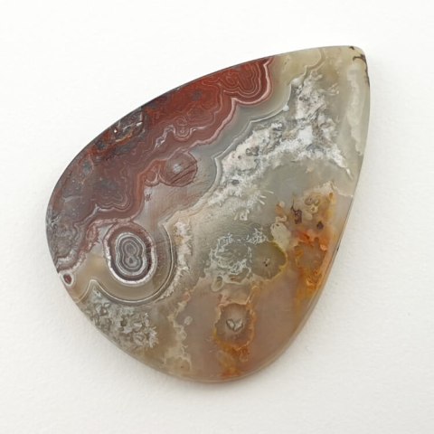 Lace agate cabochon 39x29 mm no. 188 Lace agate cabochon 39x29 mm no. 188