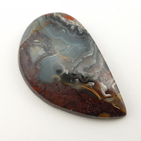 Agat koronkowy kaboszon 40x24 mm nr 168 Agat koronkowy kaboszon 40x24 mm nr 168