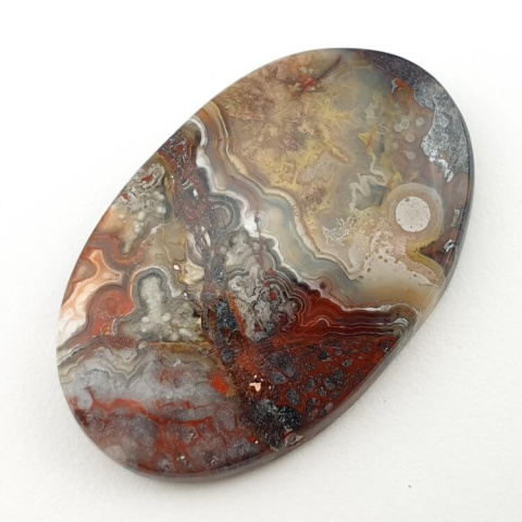 Crazy lace agate cabochon 41x26 mm no 208 Crazy lace agate cabochon 41x26 mm no 208