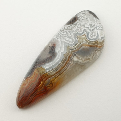 Crazy lace agate cabochon 43x17 mm no. 202 Crazy lace agate cabochon 43x17 mm no. 202