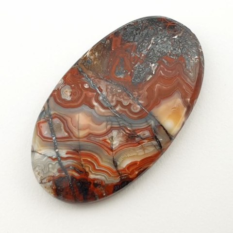 Crazy lace agate cabochon 44x25 mm no. 166 Crazy lace agate cabochon 44x25 mm no. 166
