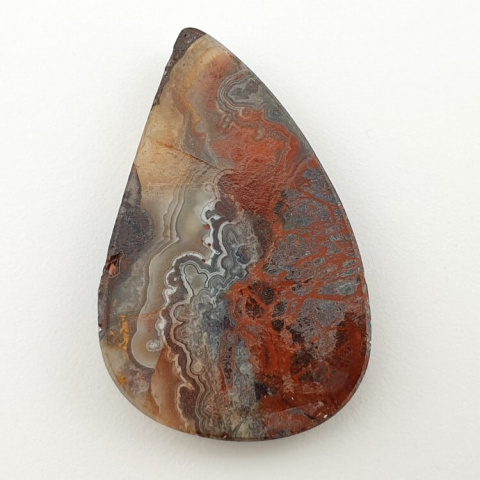 Agat koronkowy kaboszon 46x30 mm nr 185 Agat koronkowy kaboszon 46x30 mm nr 185