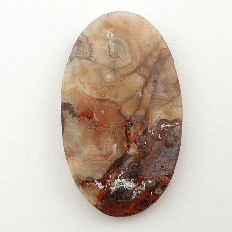Agat koronkowy kaboszon 47x28 mm nr 164 Agat koronkowy kaboszon 47x28 mm nr 164
