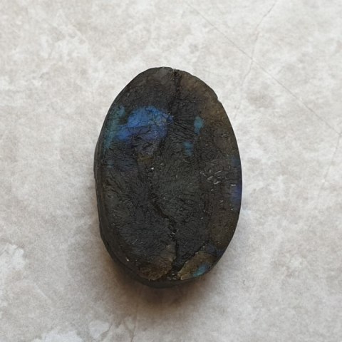 Labradorite raw cabochon 27x18 mm no 36 Labradorite raw cabochon 27x18 mm no 36
