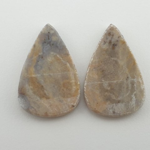Palm root agate pair of cabochons 2.8x1.8 cm no 1 Palm root agate pair of cabochons 2.8x1.8 cm no 1