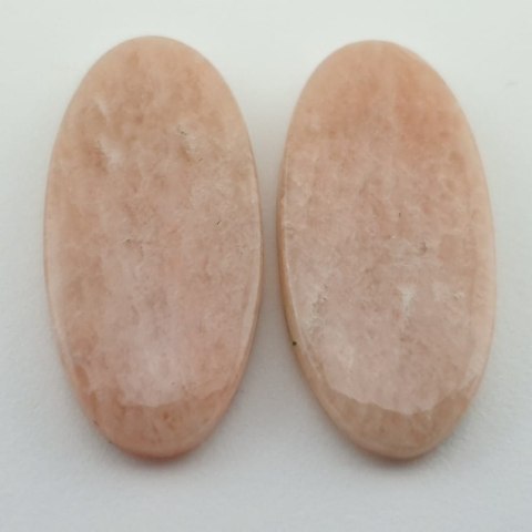 Orange amazonite orange cabochon pair 2.8x1.3 cm no 4 Orange amazonite orange cabochon pair 2.8x1.3 cm no 4