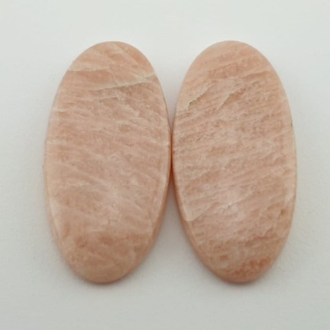 Amazonite orange cabochon pair 3.2x1.6 cm no. 2 Amazonite orange cabochon pair 3.2x1.6 cm no. 2